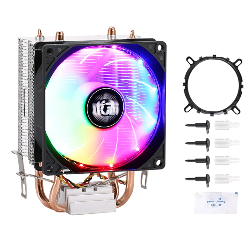 Generation 12 Motherboard 2 Heat Pipe Efficient Cooling Fan CPU Cooler PC Quiet LGA 1700 1200 1150 1151 1155 1156 1366 AMD Am3