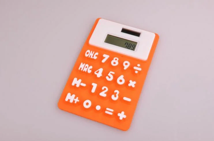 8 dígitos magnética nevera portátil plegable Calculadora silicona