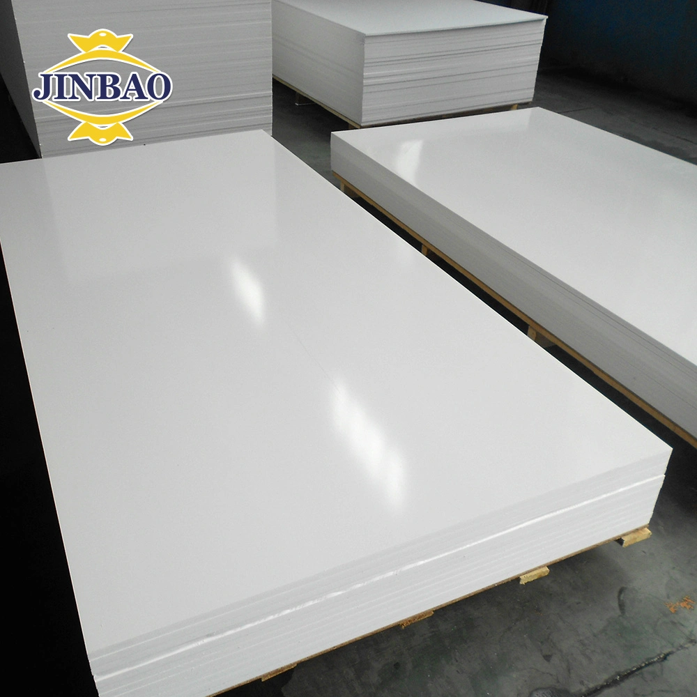 Jinbao for Doors Advertising Thermoforming Waterproof Fire-Restardant PVC for Kitchen/Bathroom White Super Clear Rigid Opaque White PVC Foam Board