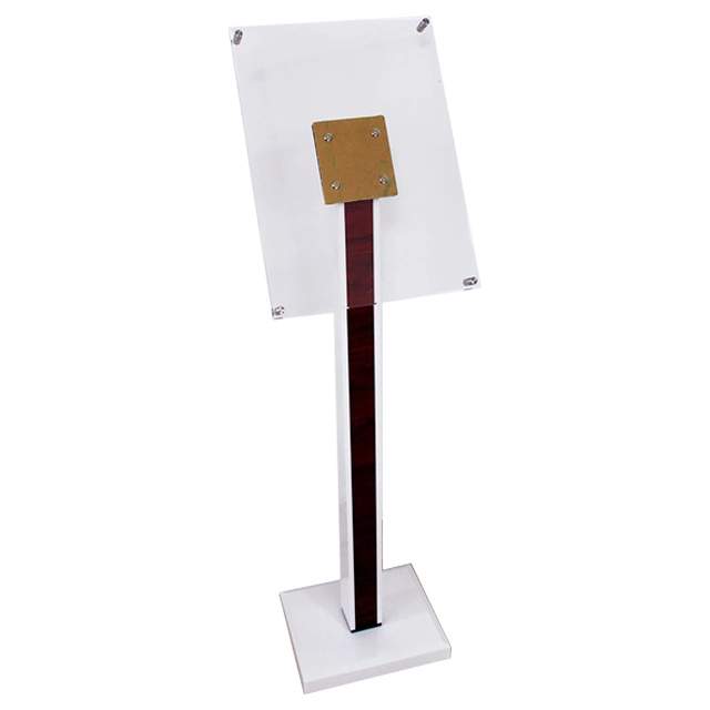 A3 Acrylic Metal Display Rack Brochure Holder Floor Stand