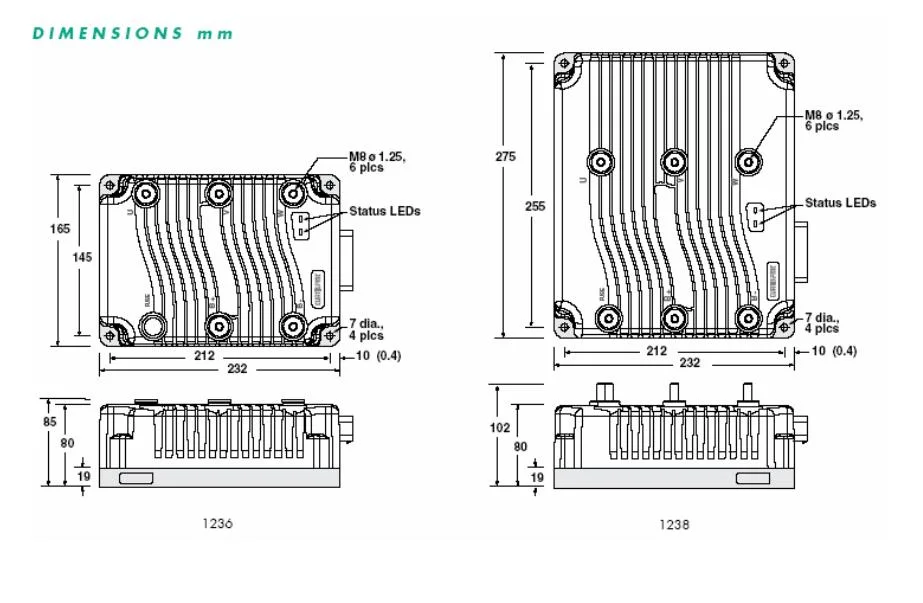 1238/12386 contrôleur de moteur CA 24V-80V 650A pour chariot élévateur