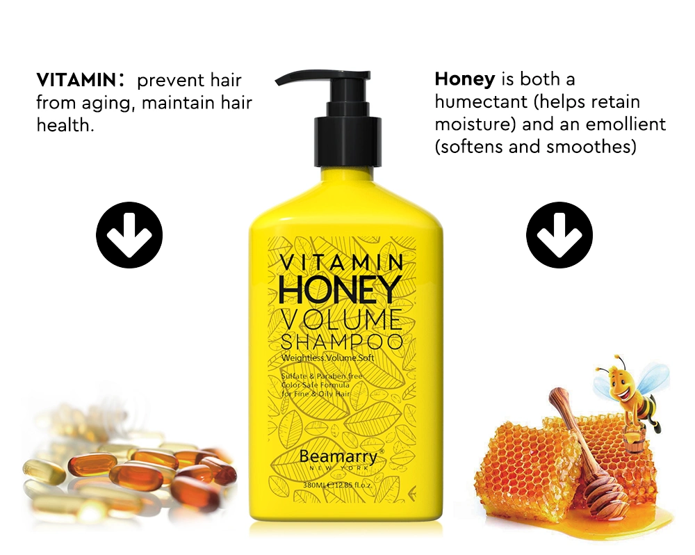 Beamarry Hair Treatment Products Professional Hair Care Famous Brand Beamarry Vitamin Honey Volume Shampoo for Fine & Oily Hair