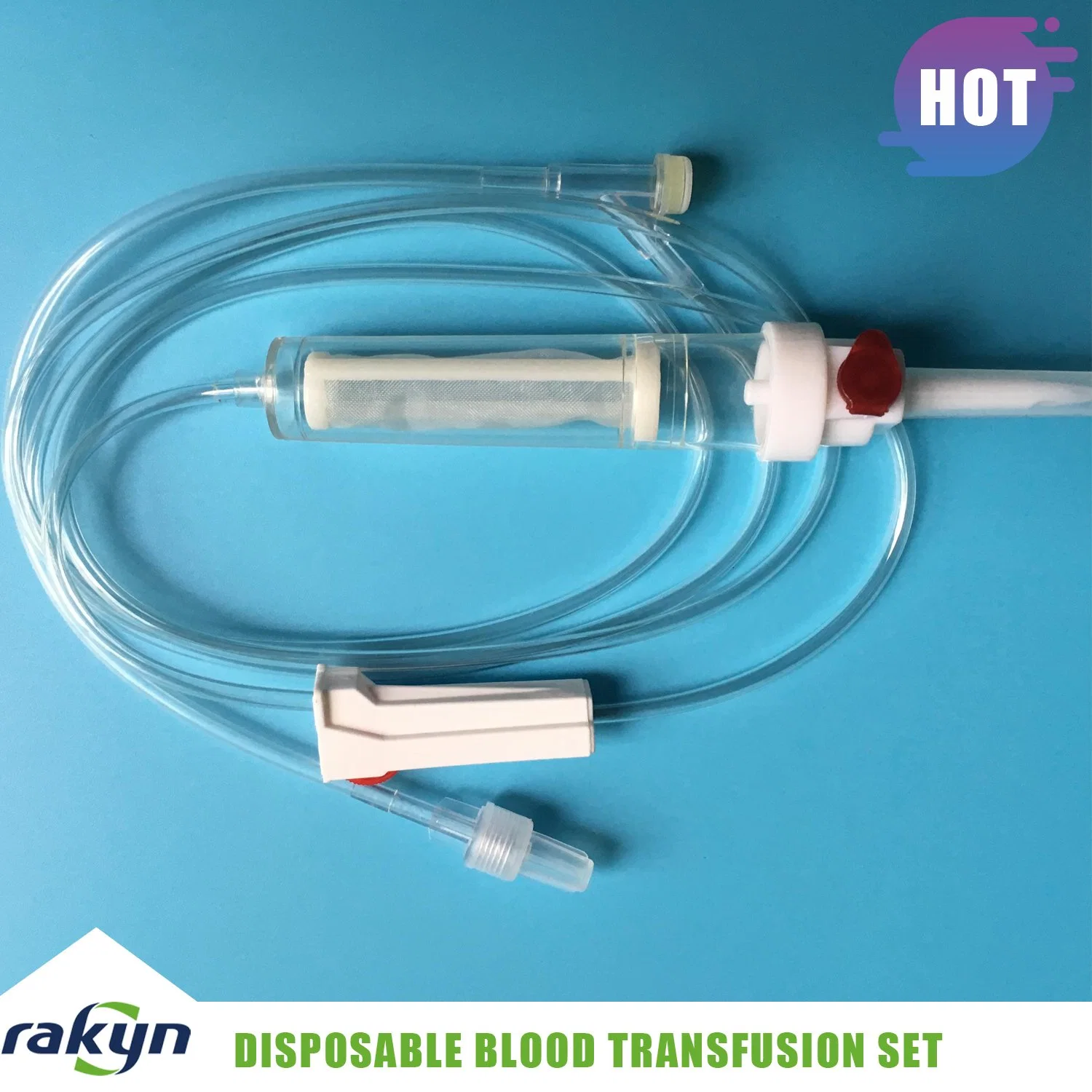 Medical Device of Disposable Blood Transfusion Set with Filter and Y Site