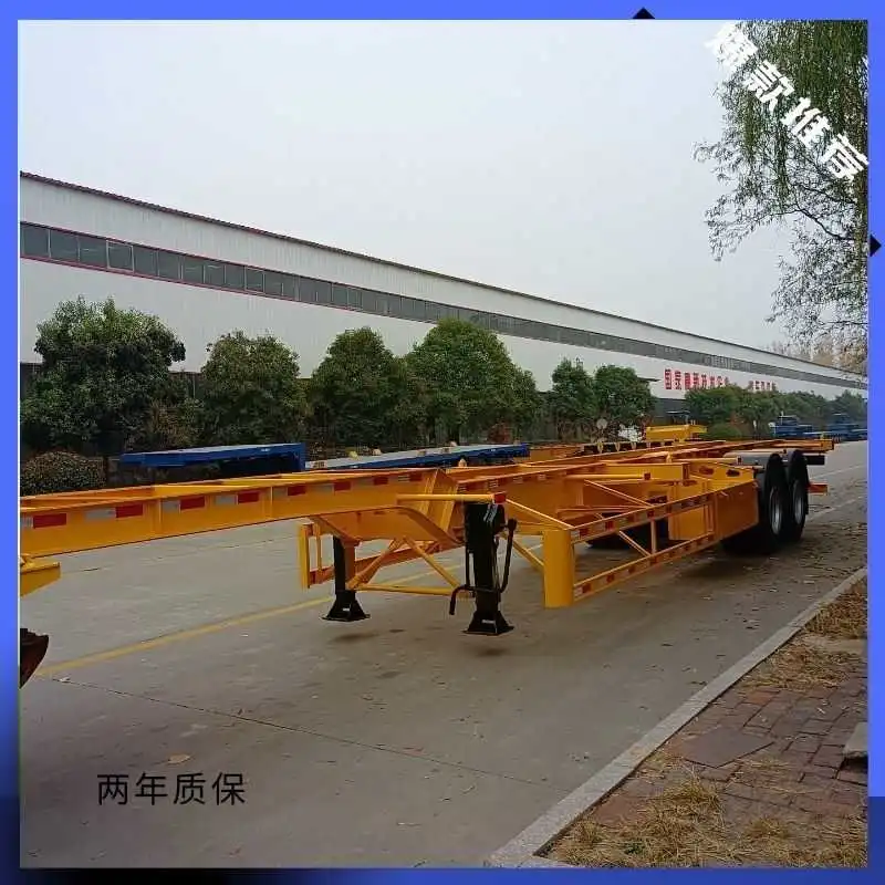 3 4 Axle 20FT 40FT 40 Foot Skeleton Container Semi Truck Trailer for Sale