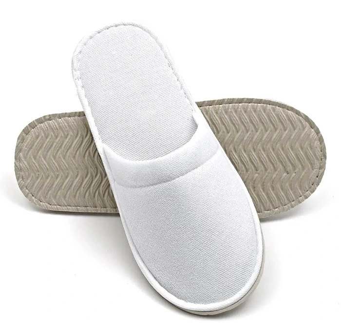 Custom SPA Guest Comfortable White Open Toe Four Season Bathroom Soft Slippers for Hotel Disposable Disposable Slippers Hotel Room Disposable Slippers