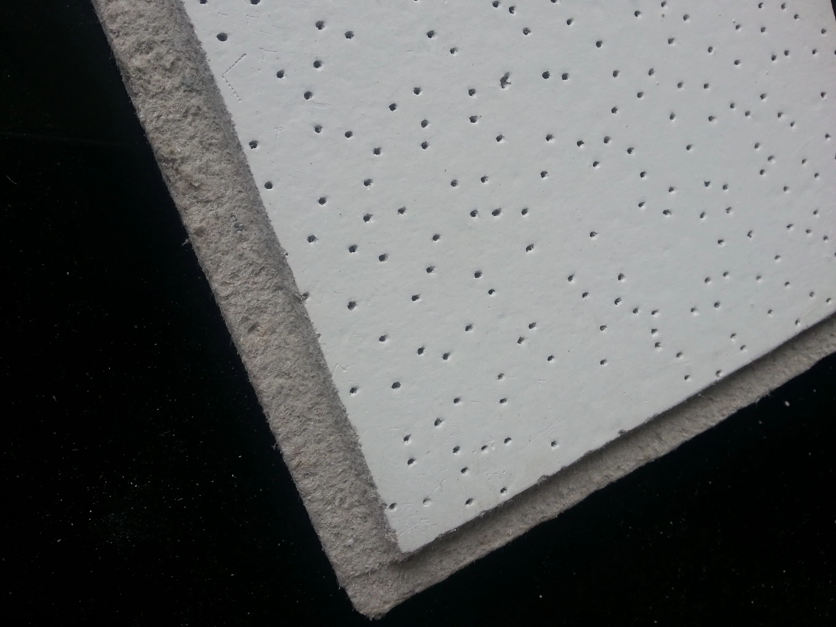 Mineral Fiber Ceiling Board with Pinehole Texture