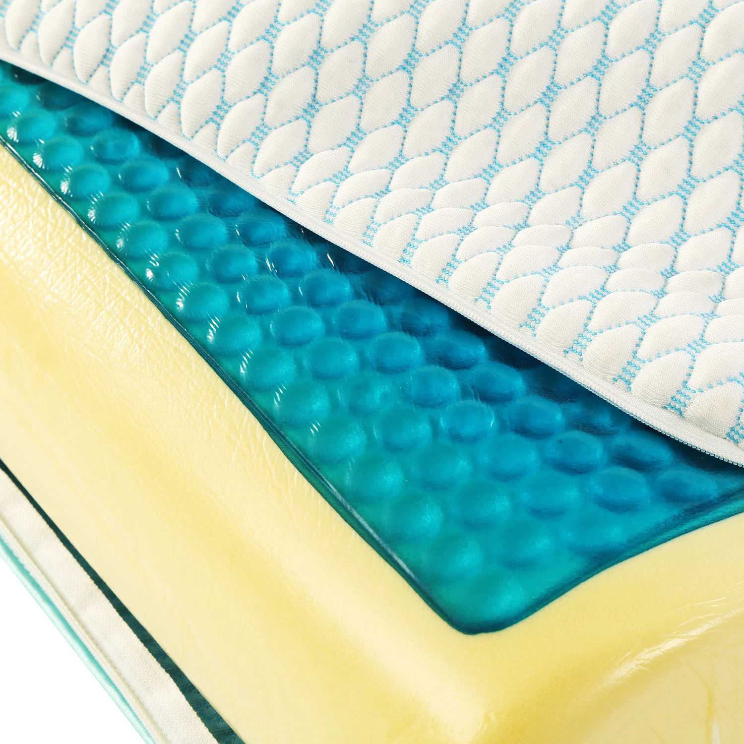 OEM Hotel Rectangular Relieve Tension Easy to Remove and Machine Removable Gel Pad Foam Pillow