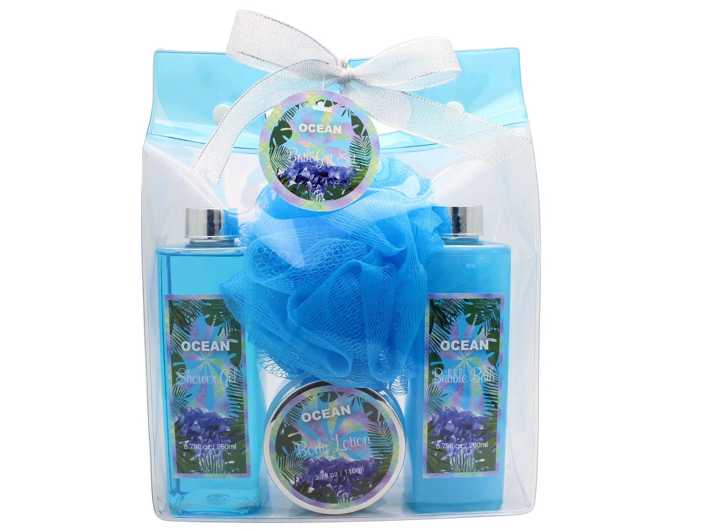 Factory OEM Ocean Series Personal Care Set Body Lotion Bubble Bath Body Scrub Bath Salt