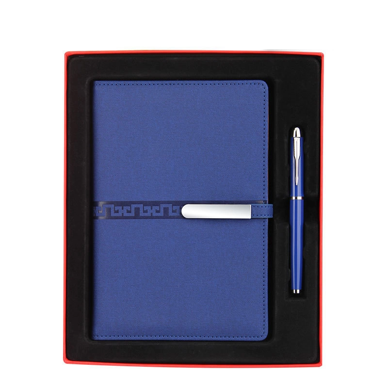 High quality/High cost performance  PU Leather Notebook Custom Business Promotion Gift with Pen Set