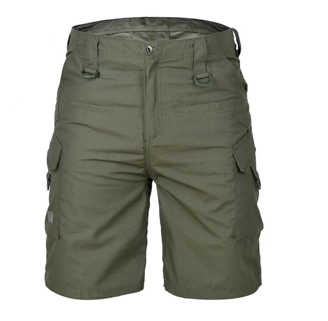 Swim Summer Mens Cargo Shorts Fitness Running Beach Shorts Loose Work Casual Short Pants Men's Multi-Pocket Sports Shorts