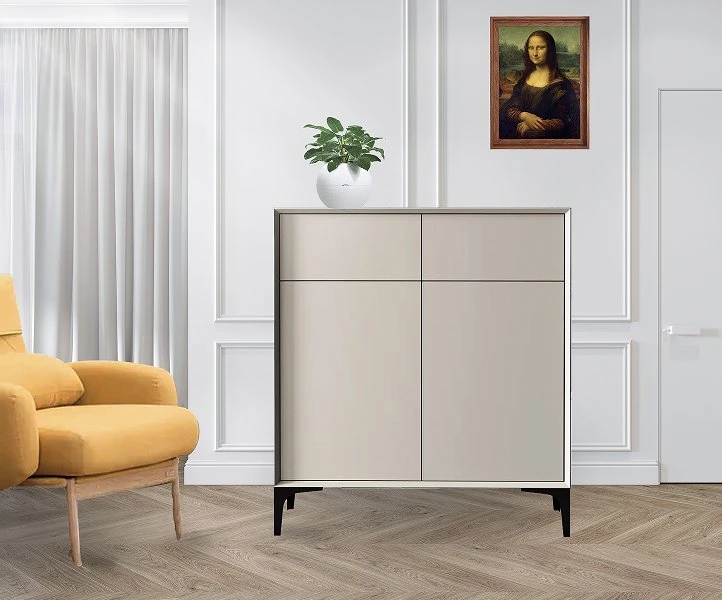 Simple Modern Luxurious Small Cabinet with Drawer Living Room Dining Side Cabinet
