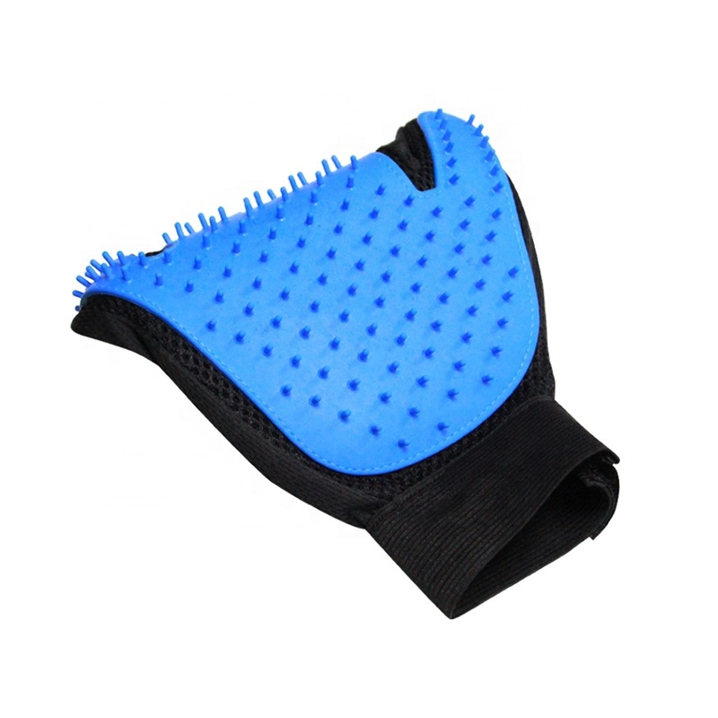 Gants de douche à faible MOQ chien chien de compagnie Deshedding Gant de brosse