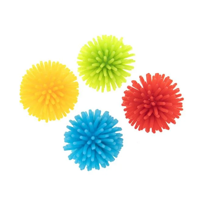 Atacado de 3.2cm PVC spky dedos anéis de borracha Mini bola macia Brinquedos em plástico para criança favorecem o brinquedo da cápsula