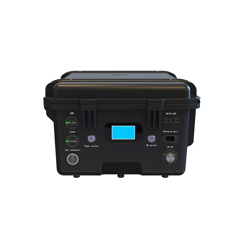 Alimentation portable 2400 Wh Capacité de la batterie Onduleur 3 kW avec prise standard européenne.