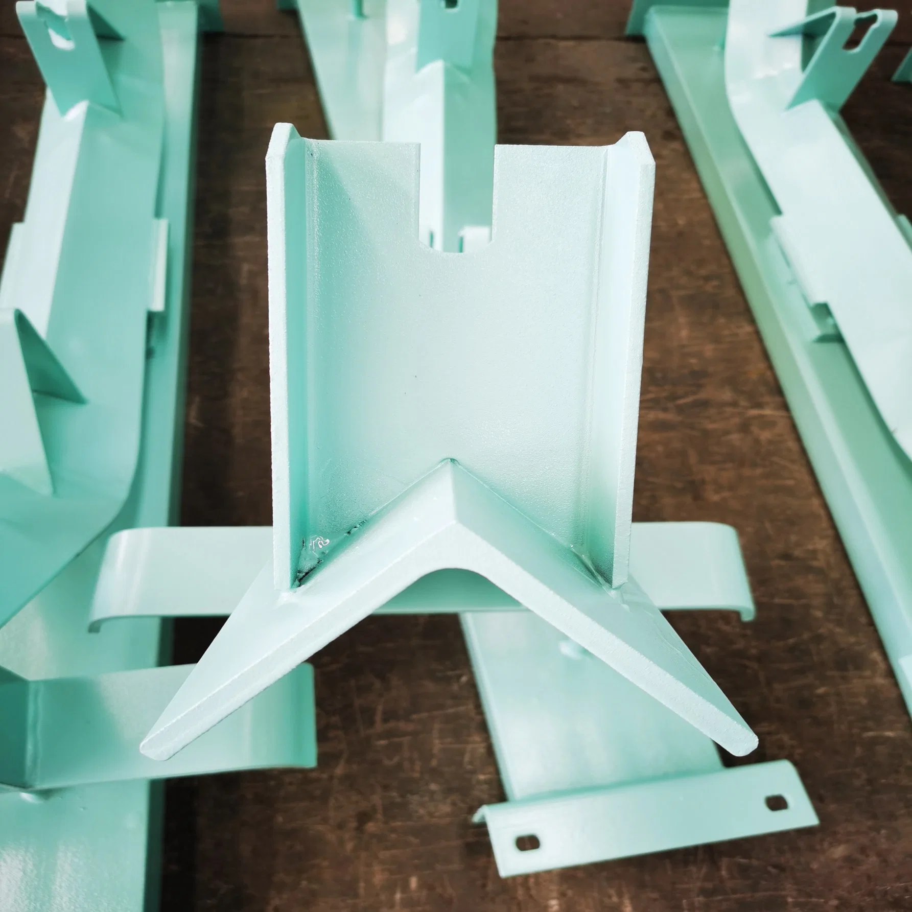 Powder Coated Trough Idler Frame for Mining Cement Coal