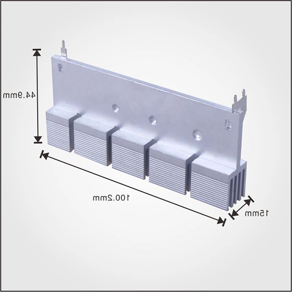 Type standard disponible micro Audio broches de dissipateur radiateur personnalisé Profil