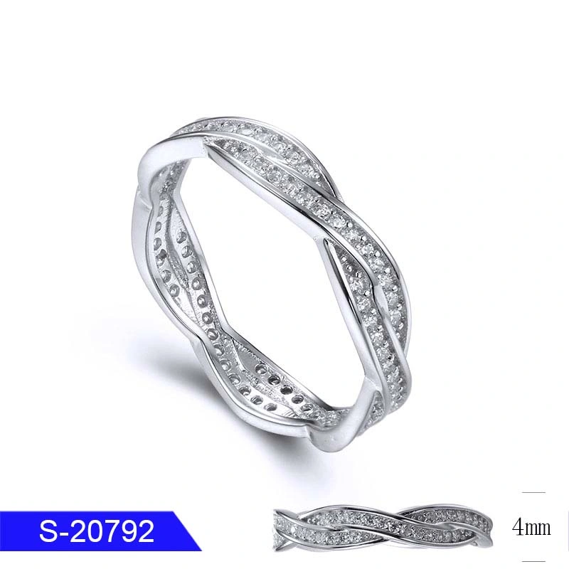 Wholesale/Supplier 925 Sterling Silver Fashion Jewelry Multicolor Cubic Zirconia Stone Ring for Women