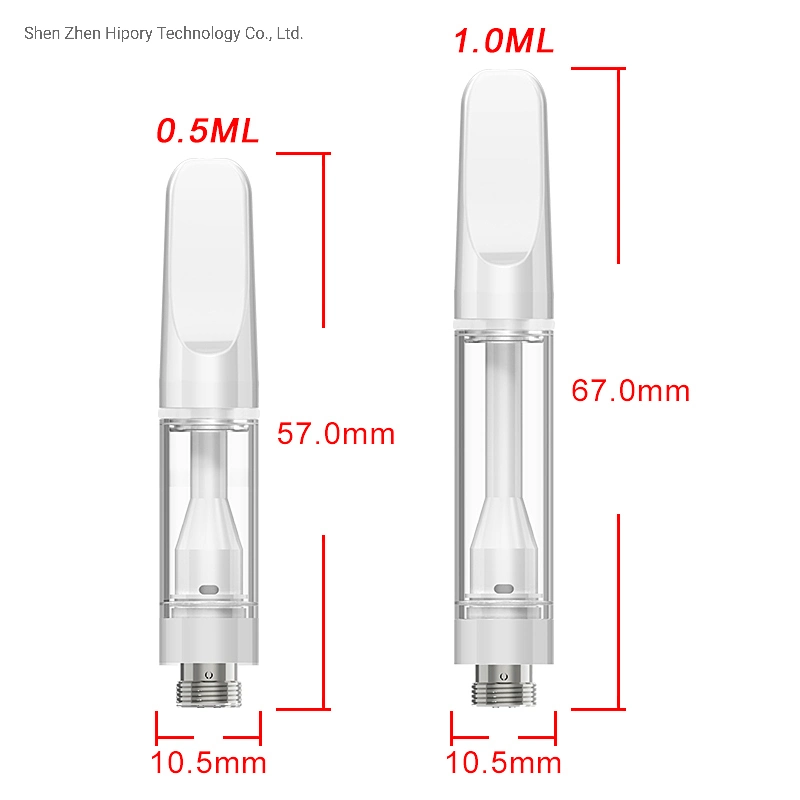 Diseño saludable tanque de vidrio cerámico completo no algodón D8 D9 grueso Cartucho Atomizador VAPE de aceite