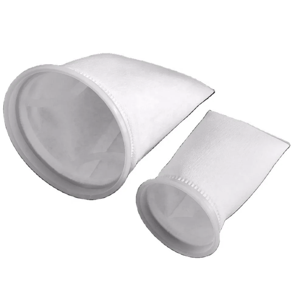 50 Micron Polyester PE Ring Hot-Melt White Liquid Filter Bag