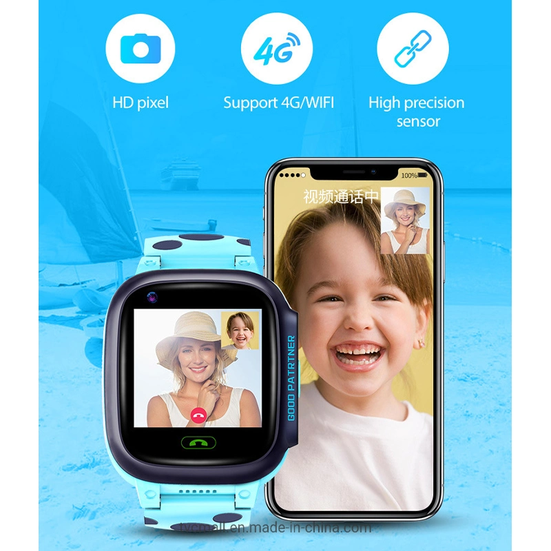 S95H 1,33" en la pantalla del teléfono 4G de los niños Smartwatch Videollamadas Tracker GPS Los niños miran para adolescentes estudiantes - Rosa