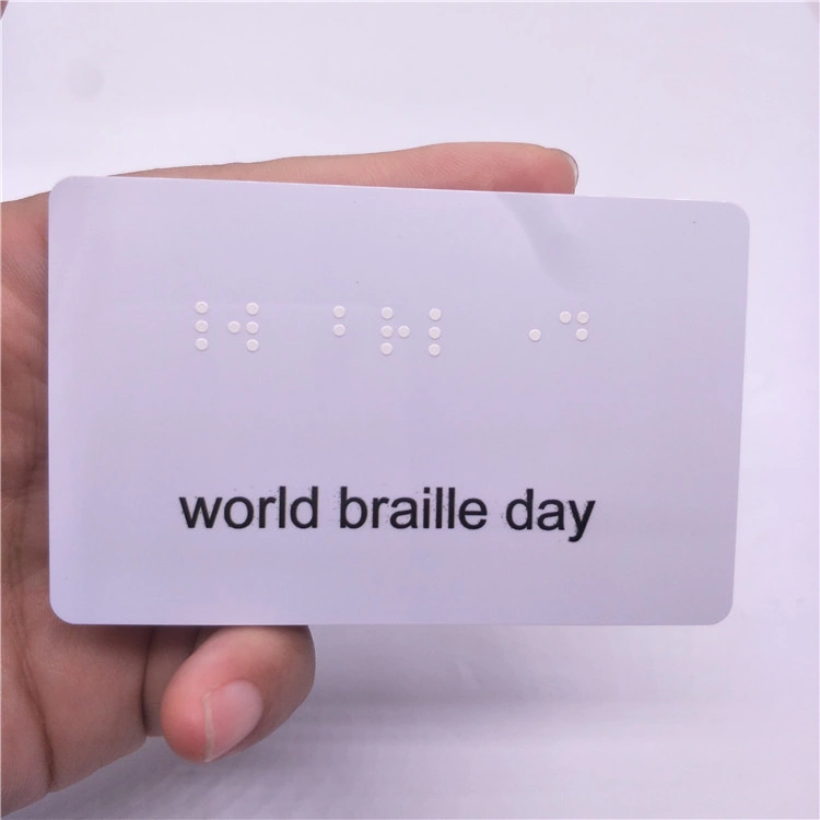 Benutzerdefinierte Passive Plastic Smart kontaktlose RFID Braille-Karte