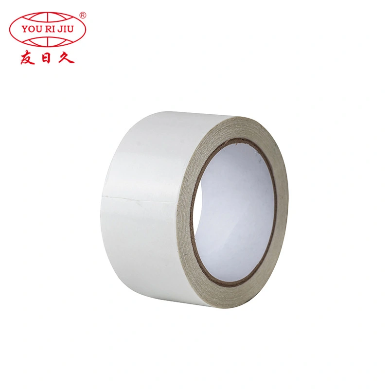 Heavy Duty Jumbo Roll Super Strong Easy Tear Transparent Self Adhesive Paper Coated Double Sided Tissue Tape