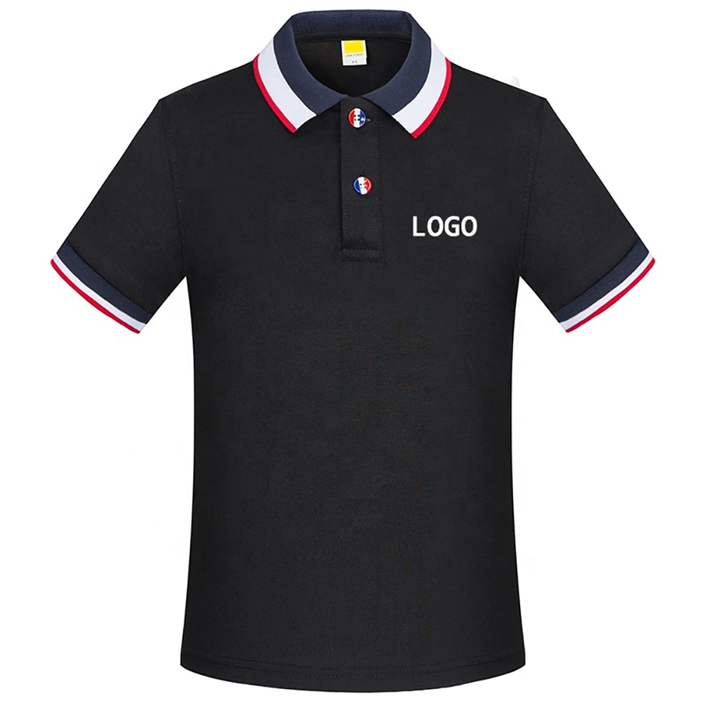 Wholesale/Supplier Fashion Color Polo Custom Logo Polyester Cotton Pique Mesh Men Short Sleeve Polo Shirt