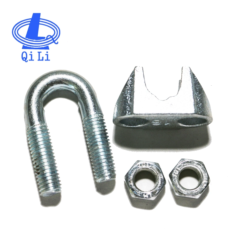 ISO Certificated Factory Supply DIN741 Galvanized Malleable Wire Rope Clip