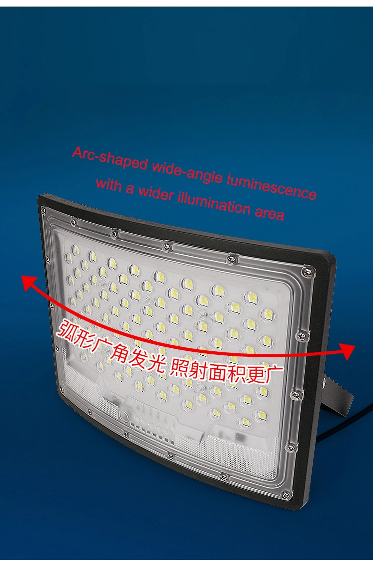 Private Mold New High quality/High cost performance  Remote Control Floodlight Outdoor Street Lighting Garden Court Reflector 100W 400W Wall Waterproof Best LED Flood Solar Lamp Light