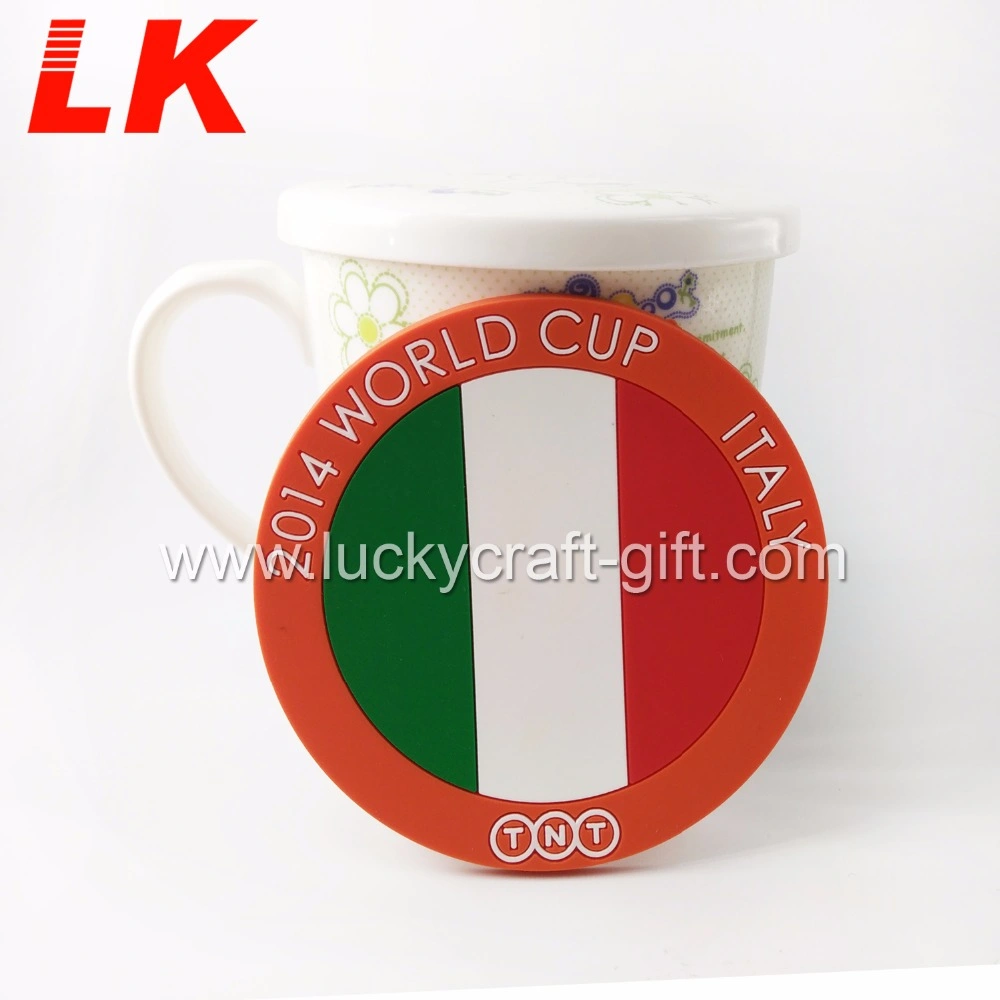 Best Quality Custom Soft PVC Ribber Drink Coaster for Sales