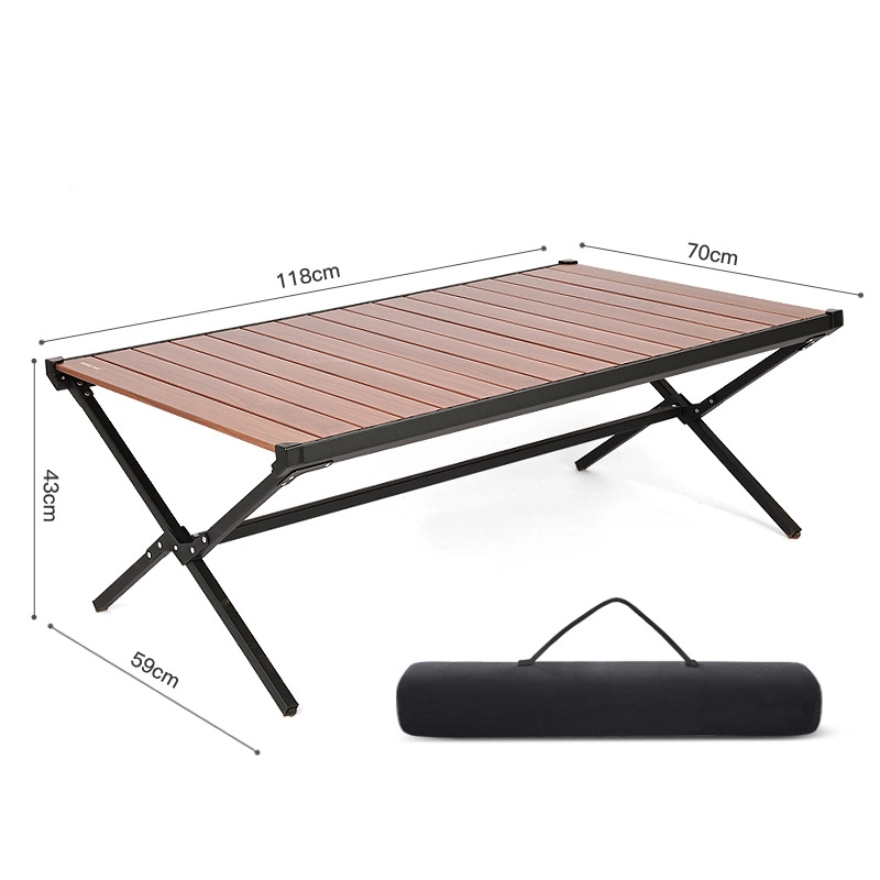 Portable Metal Material Camping Outdoor Dining Table for Outdoor Picnic