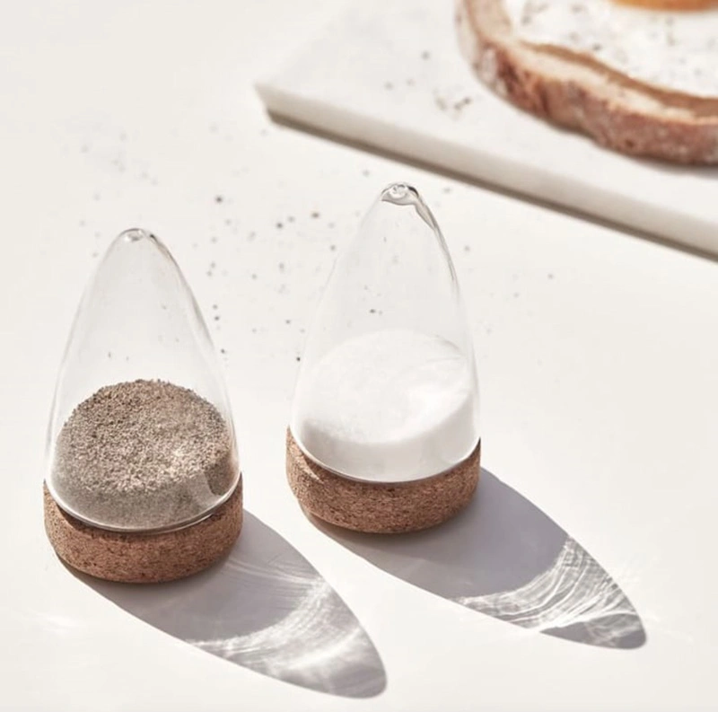 Cute Boeien Cork sel poivre Set de verre