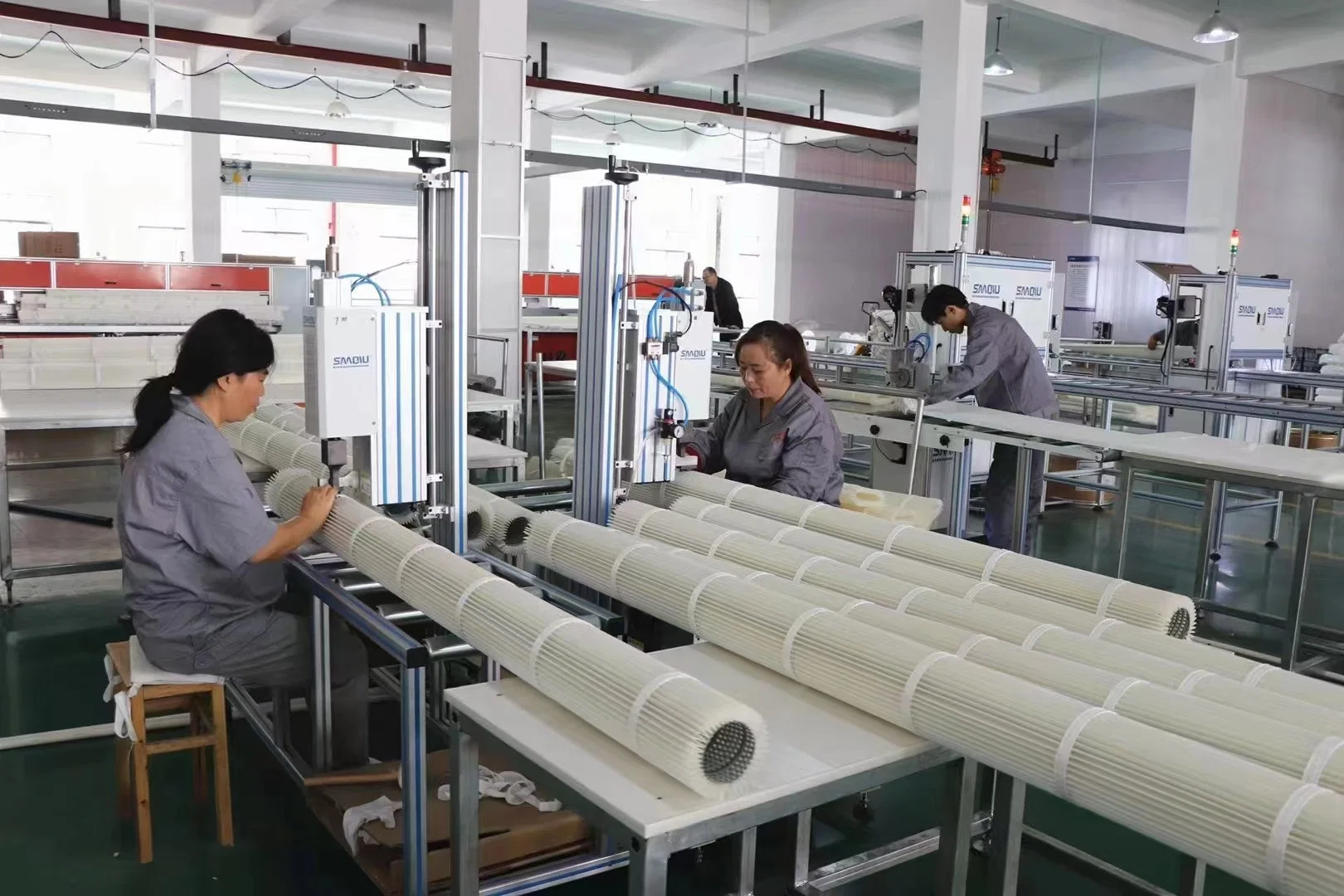 Pleated Bag Filter Cartridge Tie-Strip Spot Welding Machine