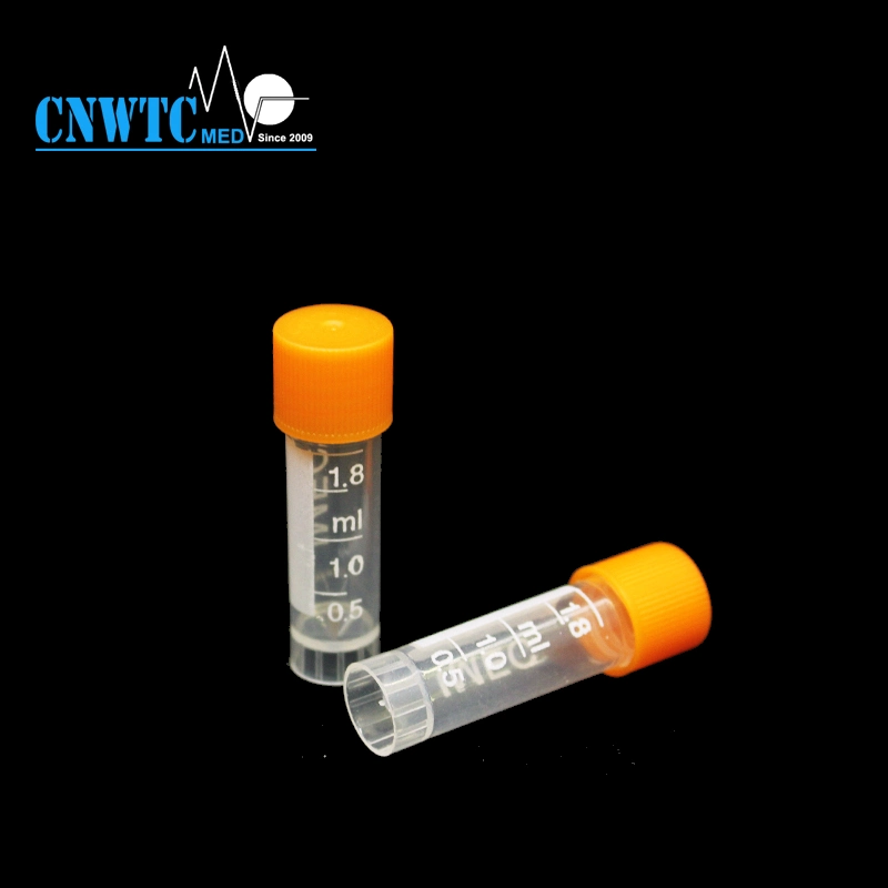 Plastic Sterile Cryovial Tube Boxes 2.5ml Conical Bottom Self Standing