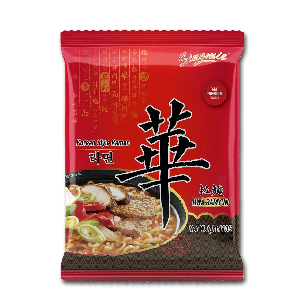 Chinese Manufacturer Supply Low Price Korean Fast Food Beef Favor Halal Instant Bowl Noodles