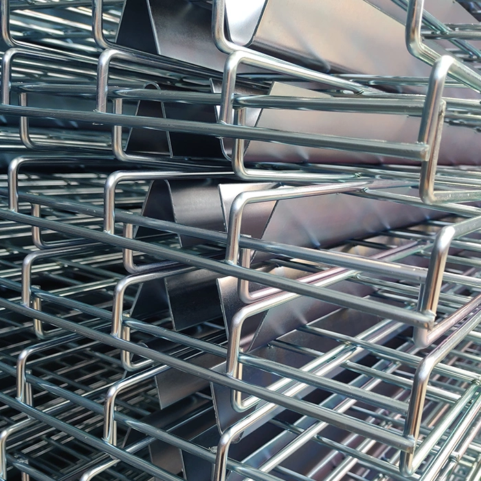 Galvanized Welded Flare Waterfall Galvanized Wire Mesh Deck Heavy Duty Pallet Racking Storage Shelving