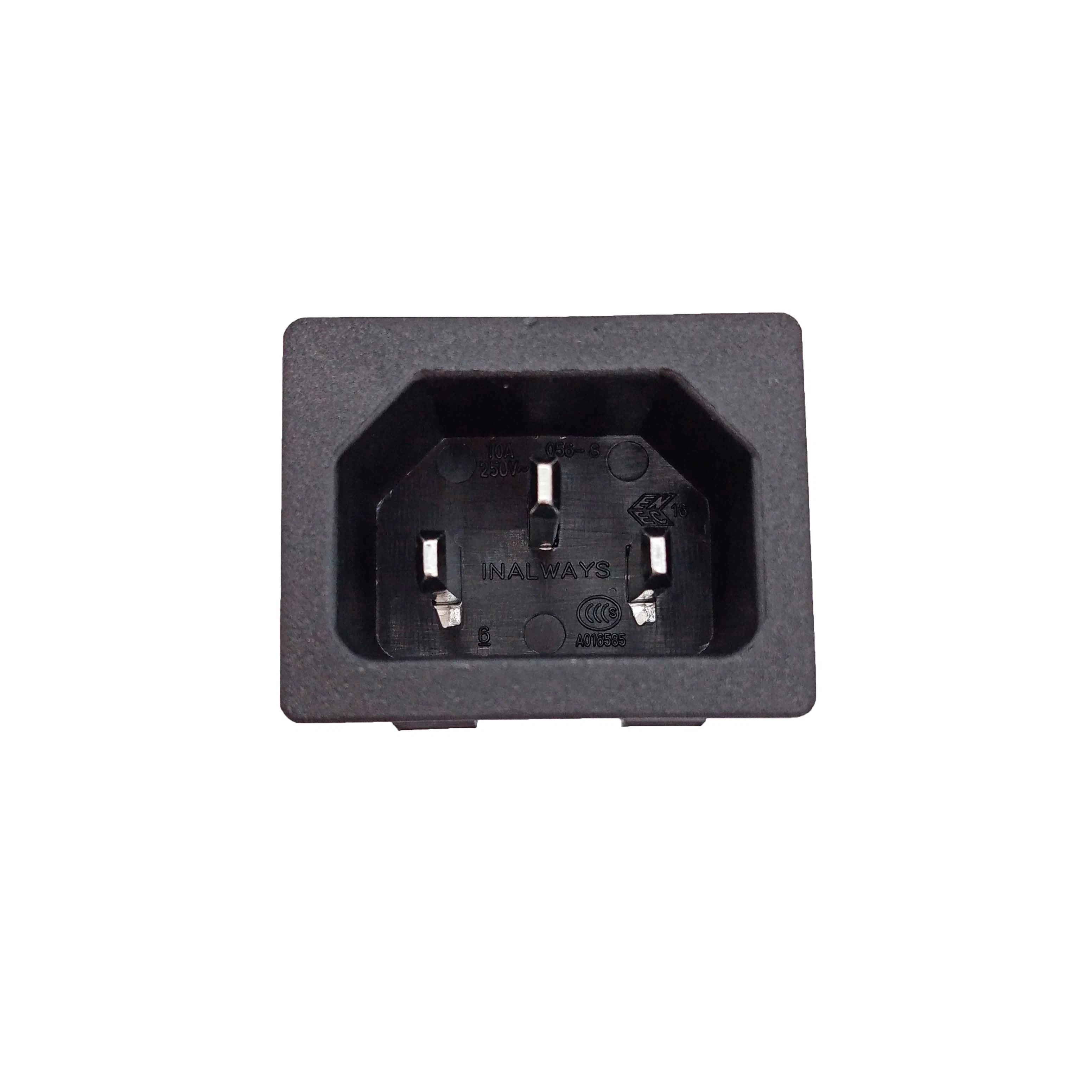 10A 250VAC à 3 broches de connecteur IEC C14 Inlet Plug Power Socket socket socket de table de plancher