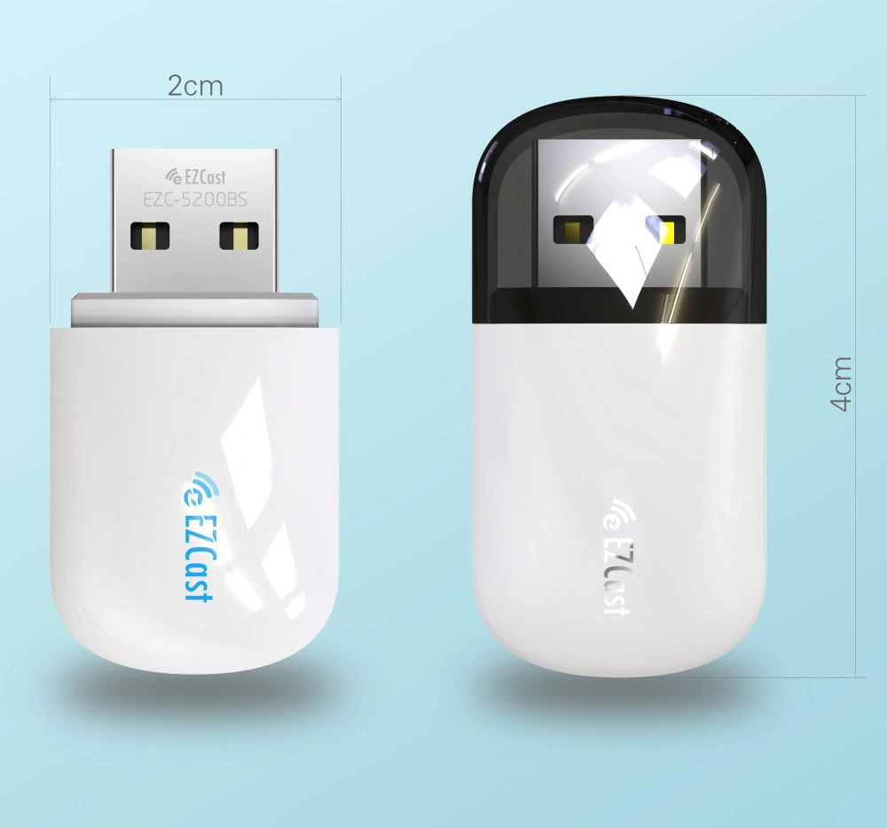 بطاقة شبكة لاسلكية USB ثنائية النطاق 5G Bluetooth 4.2 Mini WiFi محرك أقراص المستقبل مجاني