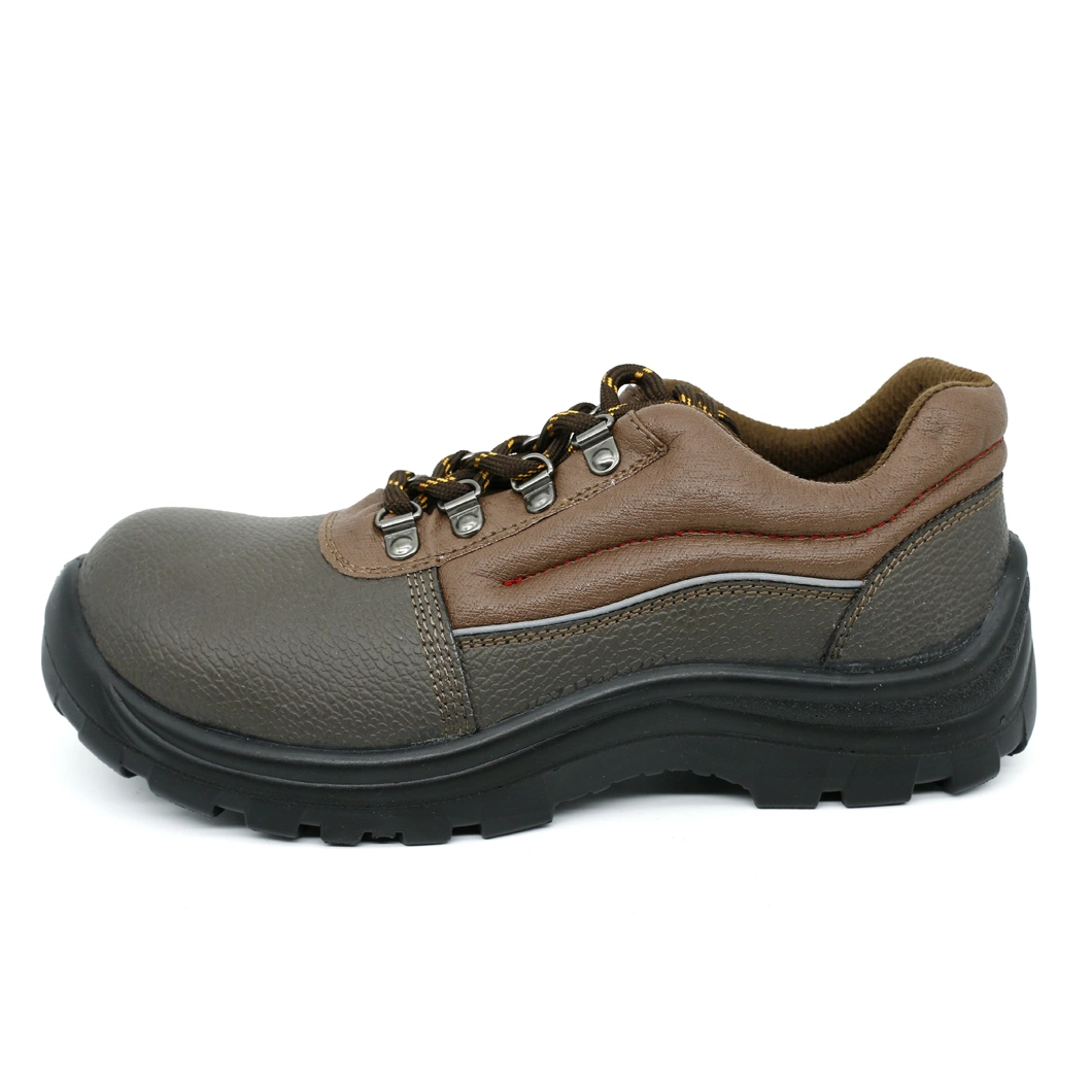 Low Cut Basic Style Embossed Split Upper Steel Toe Safety Boot