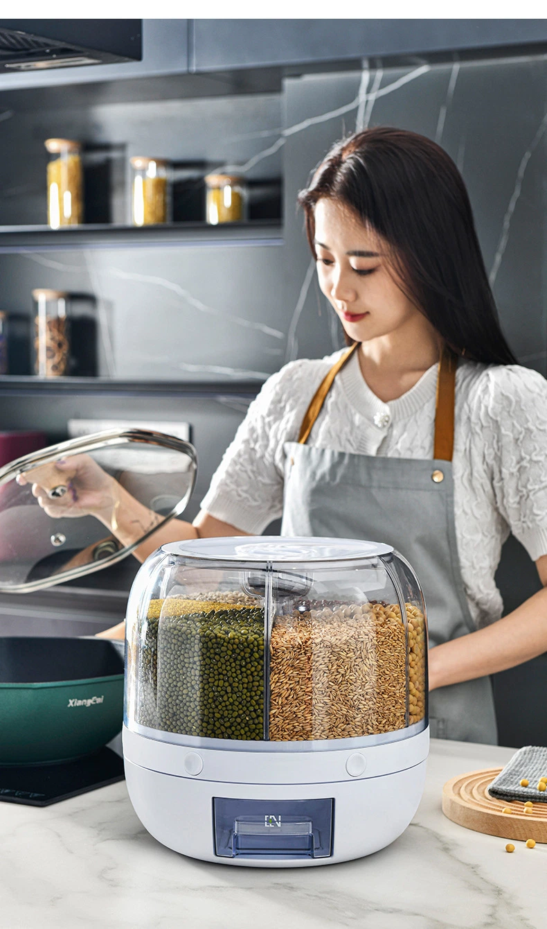 Домашнее хозяйство большая емкость запечатанный пластиковый контейнер для риса для риса системы хранения данных
