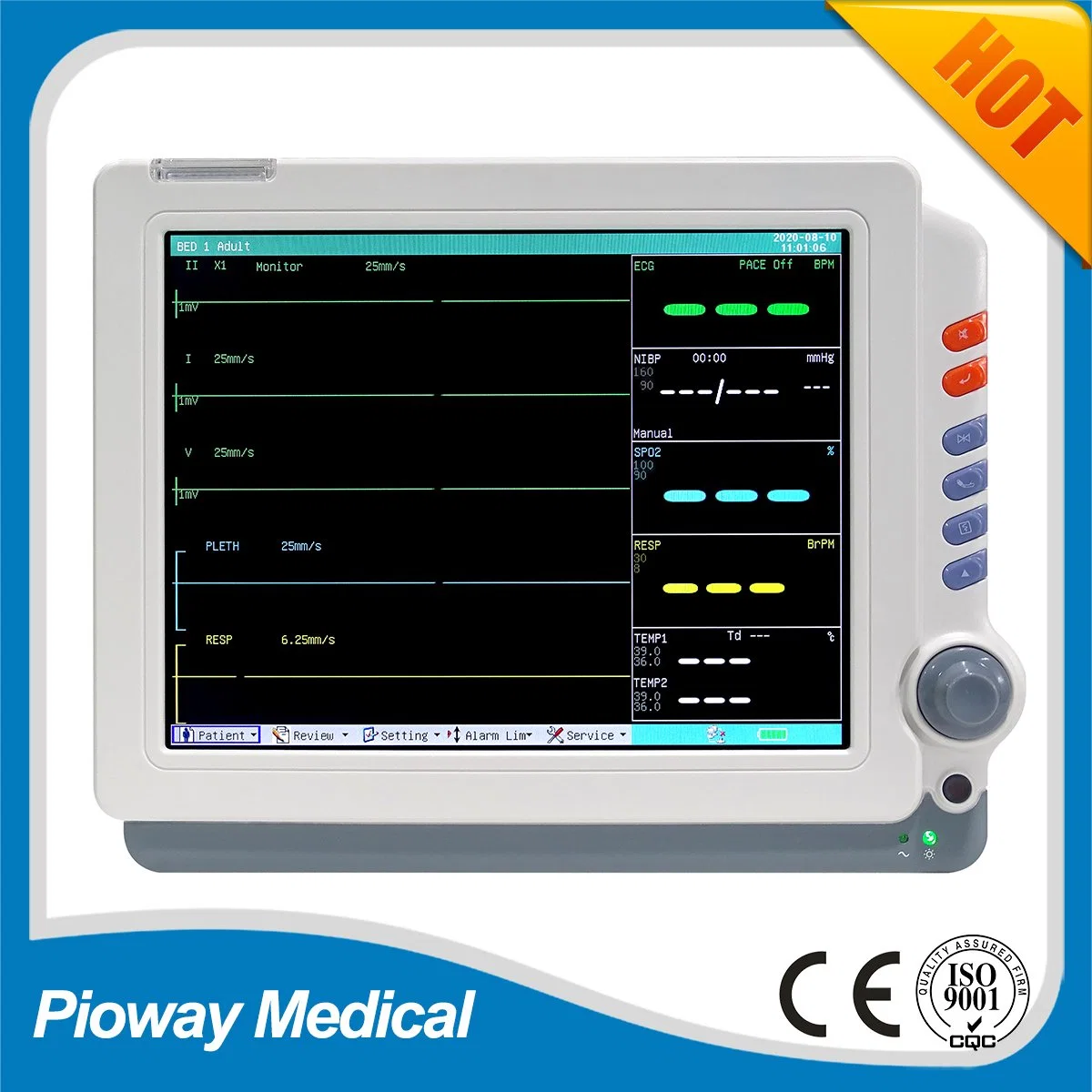 Medical Bedside Monitor, Patient Monitor (PW-406)