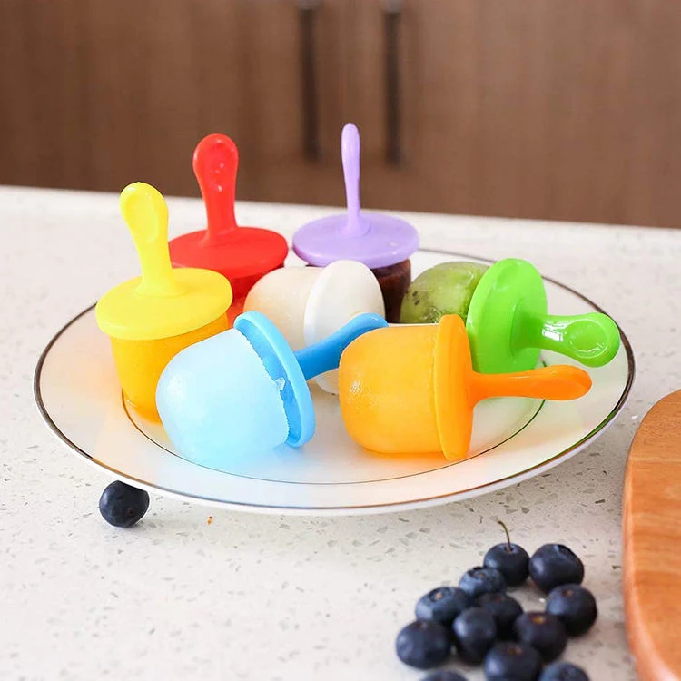 Food Grade Silicone BPA Free Silicone Homemade Popsicle Ice Lolly Pop Maker Popsicle Mould Ice Cream Mold for Kids