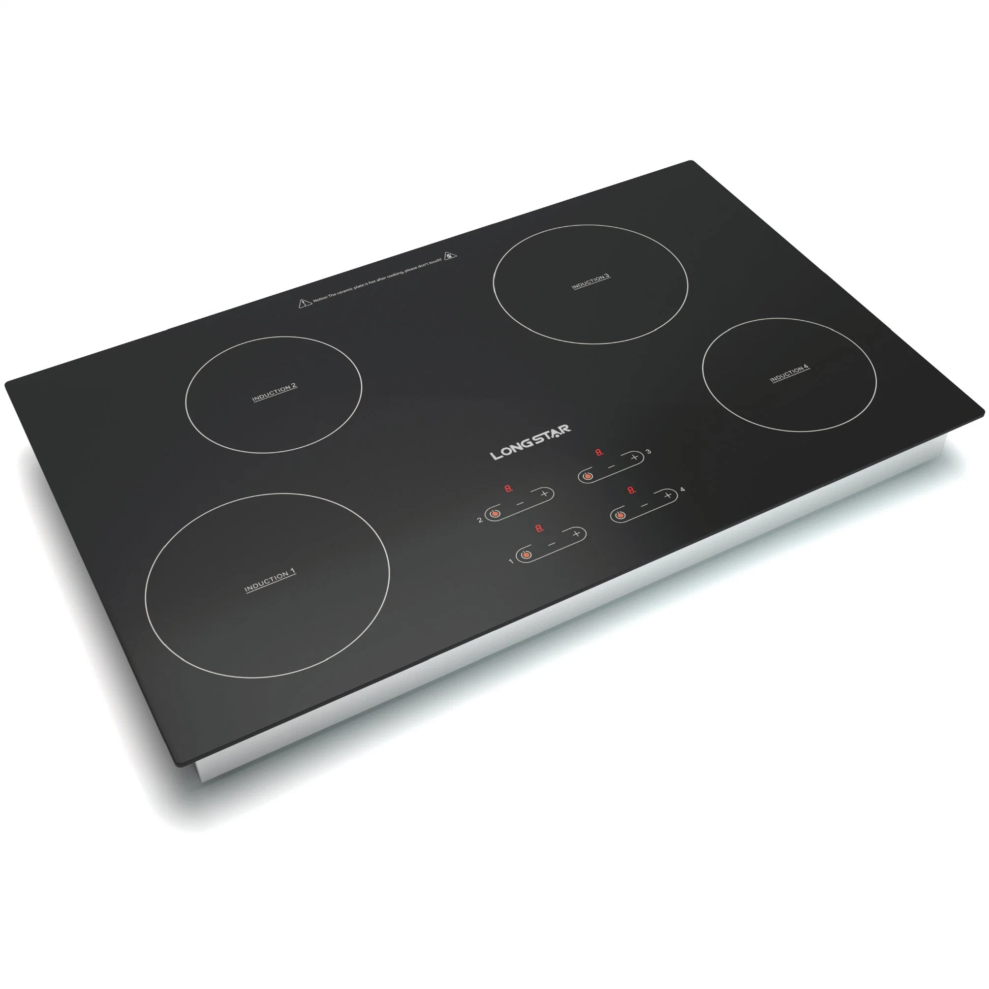 Microcomputer Toucher Bulit-in 2 Burners Electric Ceramic Cooker Induction Stove