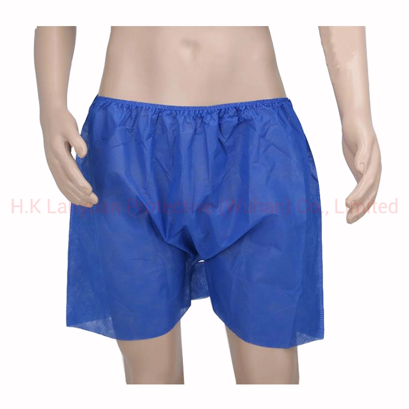 Blaue Einweg-Boxershorts für Männer/Reisen/SPA/Massage