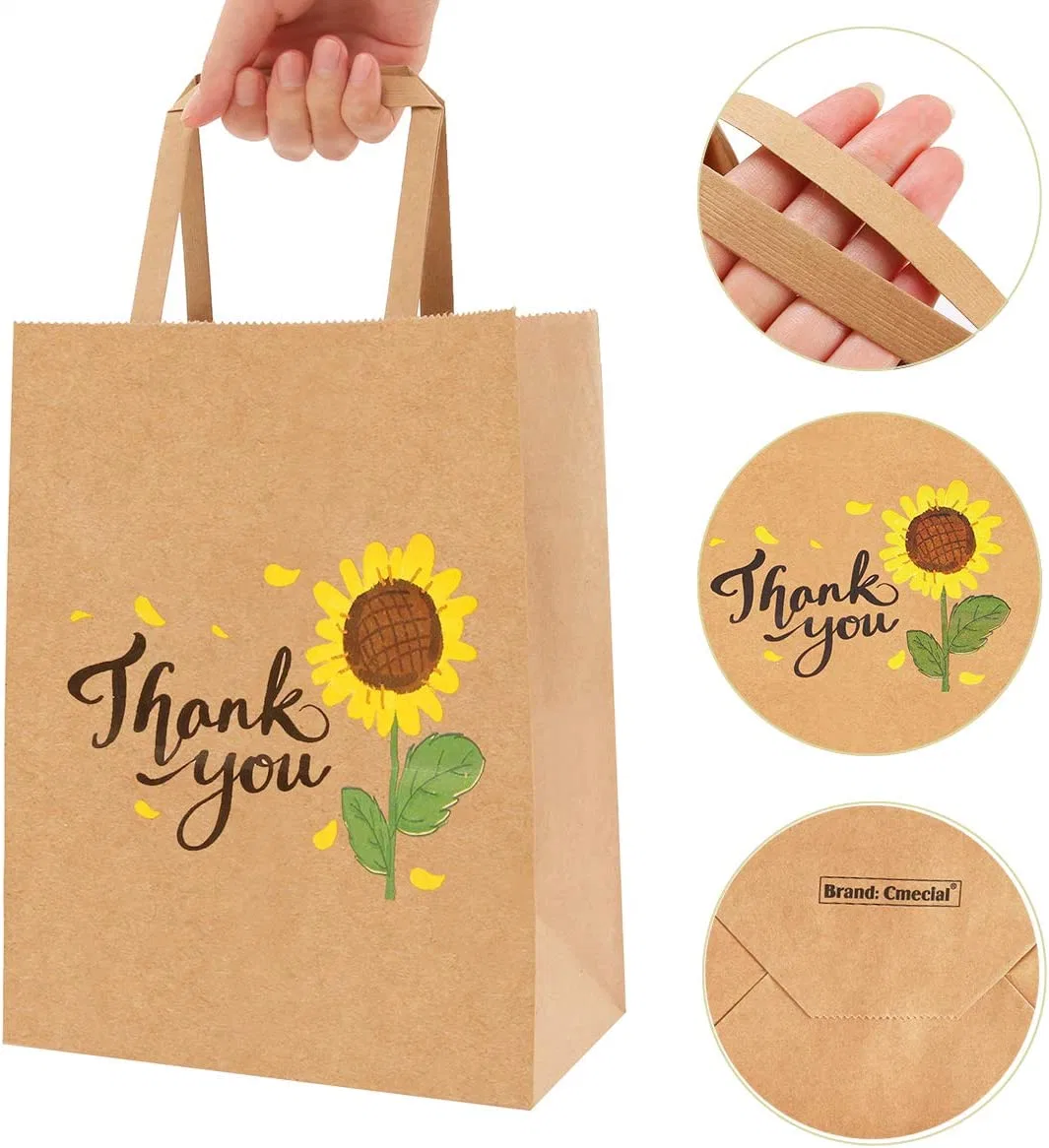 Eco Friendly Kraft Paper Bag for Wedding Birthday Gift Promotion Retails Packaging