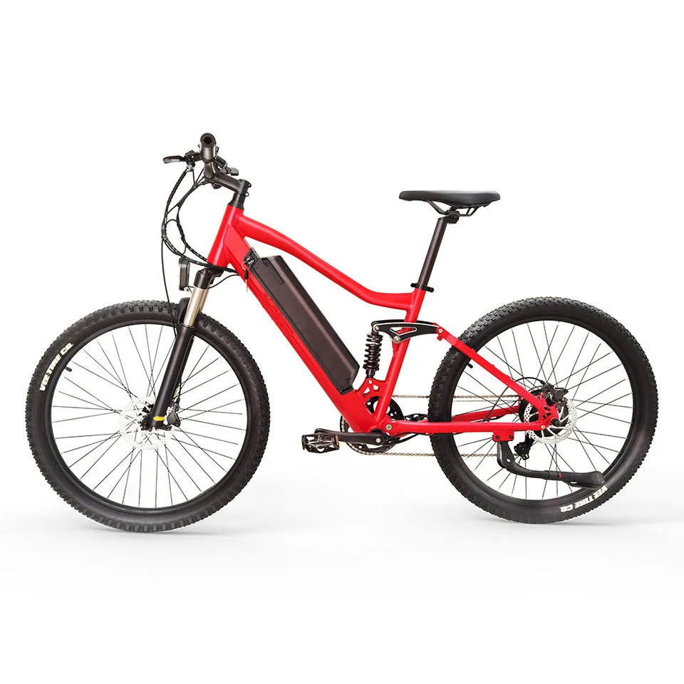 2023 New Mayebikes Dual Suspension Electric Bicycle 27.5'' 350W Mountain Ebike Aluminum Alloy Electric Mountain Bike