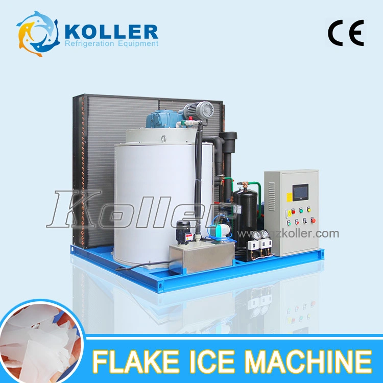 5 tonnes de glace de l'eau de mer Flake Making Machine pour bateau de pêche (KP50)