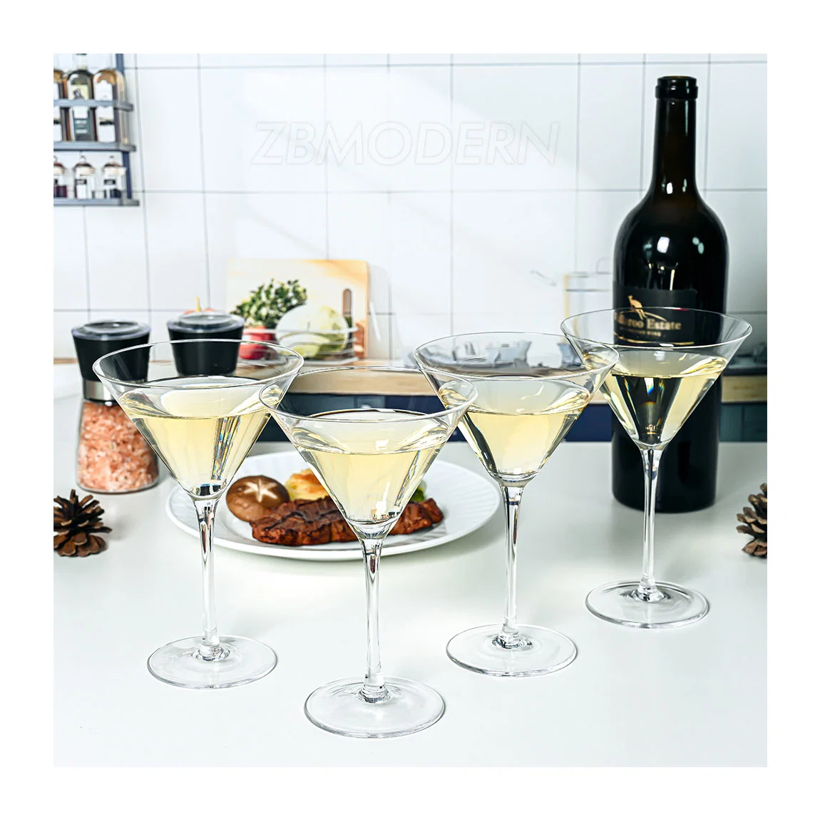 Limpar Grandes Margarita plástico vidro vidro plástico Copos Drinkware Taças Óculos Martini Exclusivo