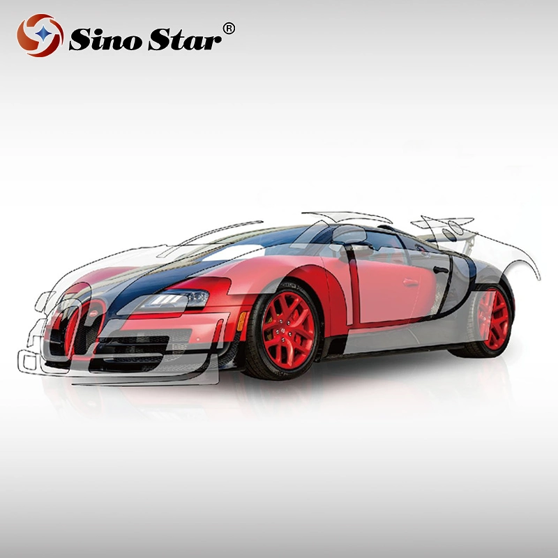 Sino Star High Quality 1.52*15m Anti Scracth/Corrosion/Yellowing Transparent TPU Ppf Car Paint Protection Film Exterior Accessories