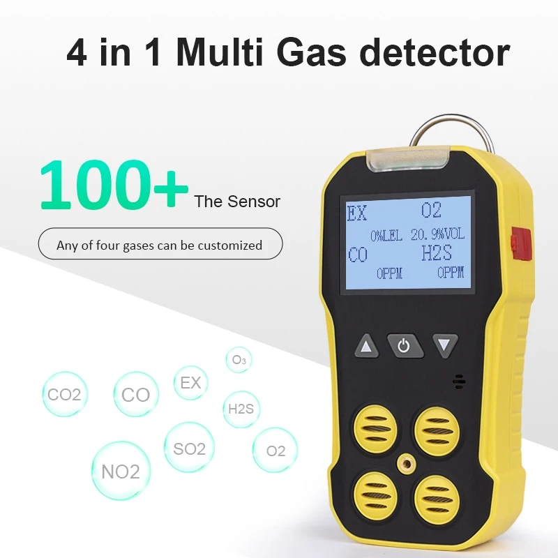 Détecteur de gaz portable Multi CO, NH3, H2s et de gaz combustible etc par Service prix d'usine OEM